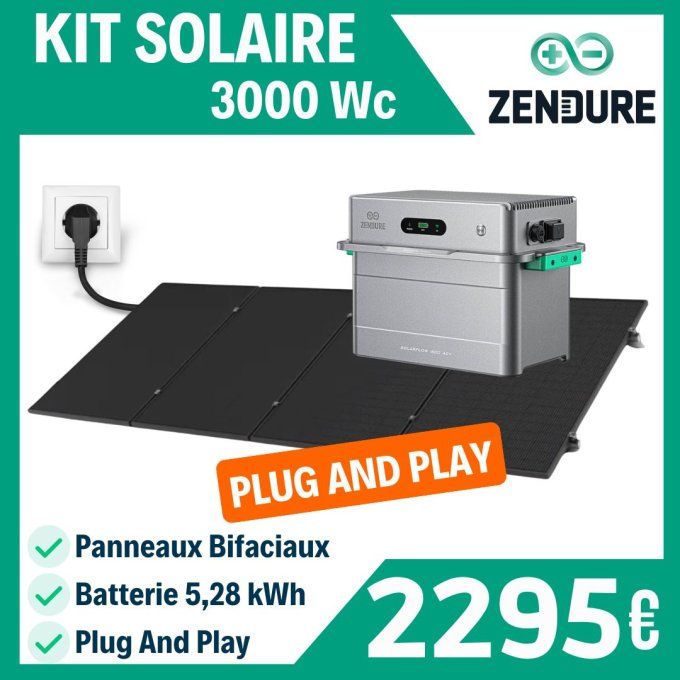 Kit Solaire Zendure 3kWc